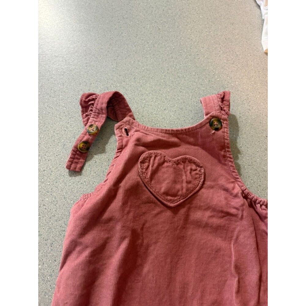 Carter's Pink Adjustable Corduroy Overalls Size: 3 Months *Never Worn - Picture 4 of 7